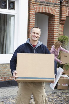 Packing boxes and materials for a Brompton home move
