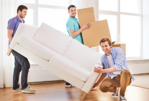 Packing and loading furniture for a short-notice move in Brompton