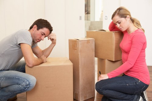 Residential furniture relocation in Brompton involving stairs and narrow access