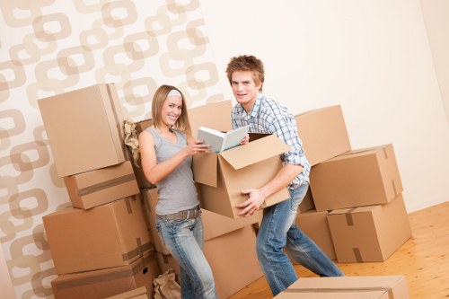 Removals team preparing for a Brompton property move with careful access planning
