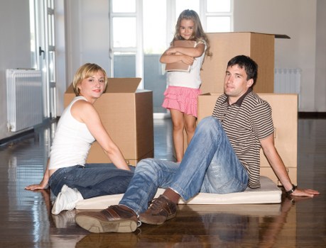 Careful loading of office furniture for a Brompton commercial move